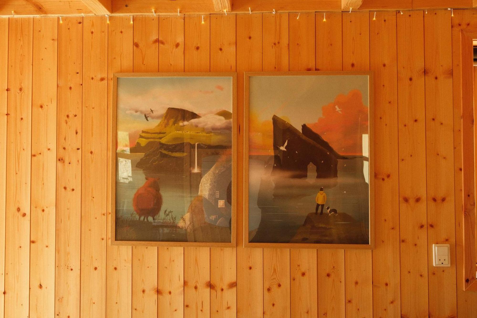 Mulafossur Cottages By Famous Waterfall In Gasadalur Buitenkant foto